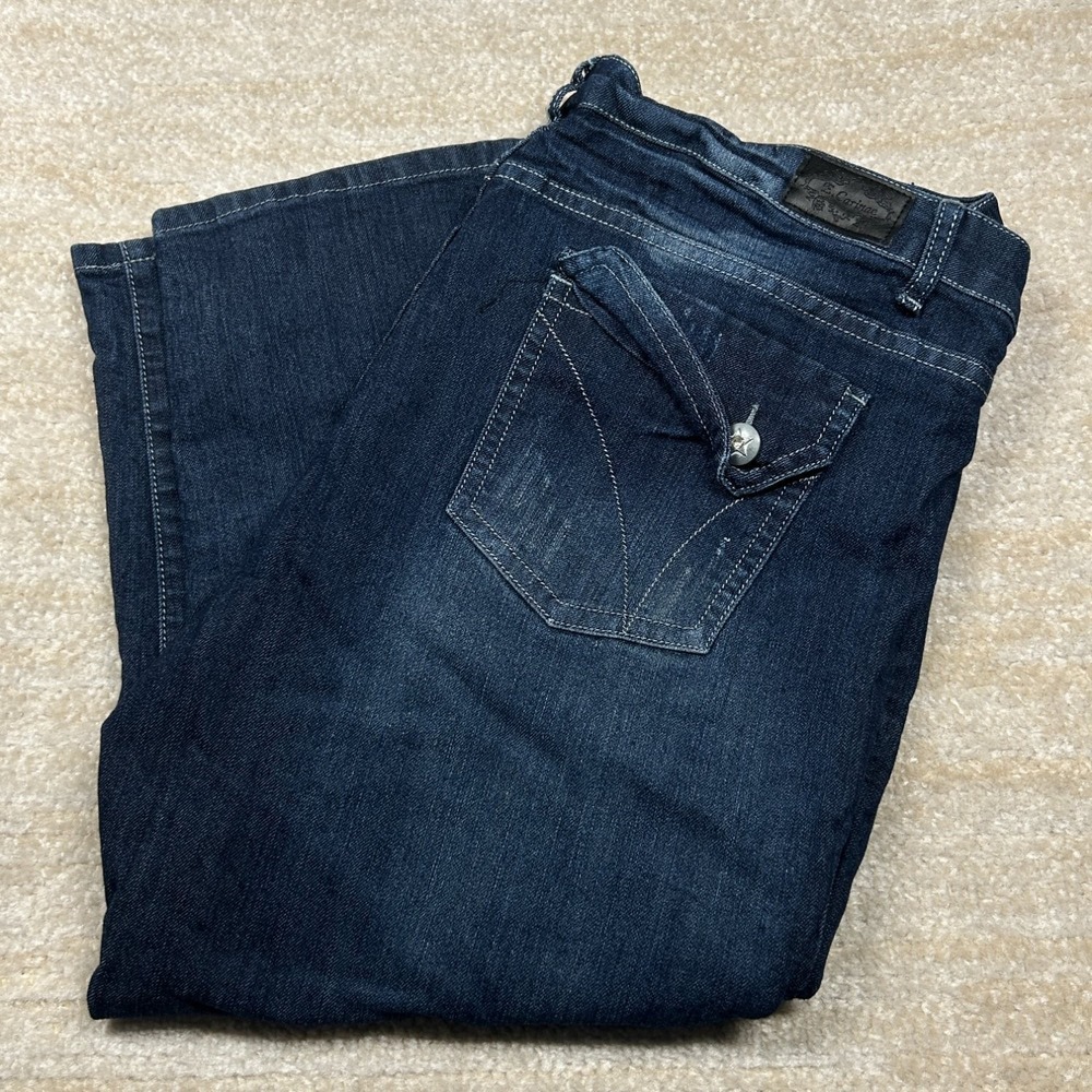 E Carinae Womens Size 22 Dark Wash Bootcut Stretch Jeans Denim